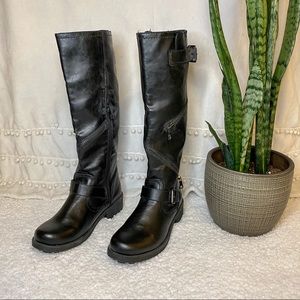 Black Moto Boots